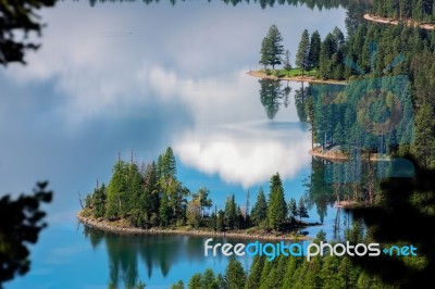 Holland Lake Stock Photo