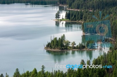 Holland Lake Stock Photo