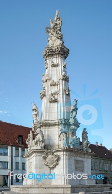 Holy Trinity Column Budapest Stock Photo