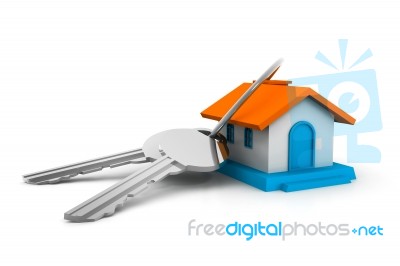 Home And Key Stock Image