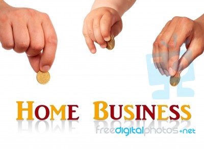 Home Business Concept Stock Photo