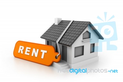 Home For Rent Stock Image