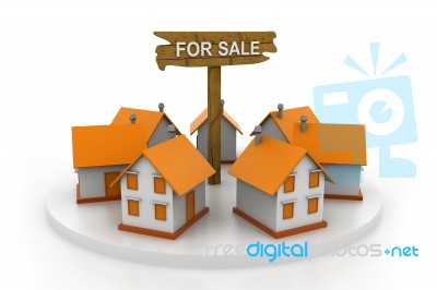 Home For Sale Stock Image