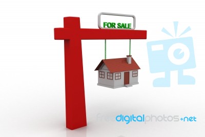 Home For Sale Sign Stock Image