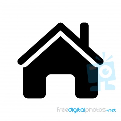 Home Icon -  Iconic Design Stock Image