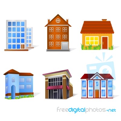 Home Icons Stock Image