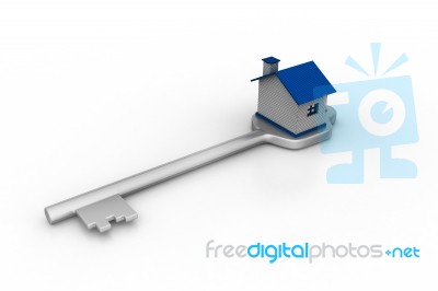 Home Key Concept Stock Image