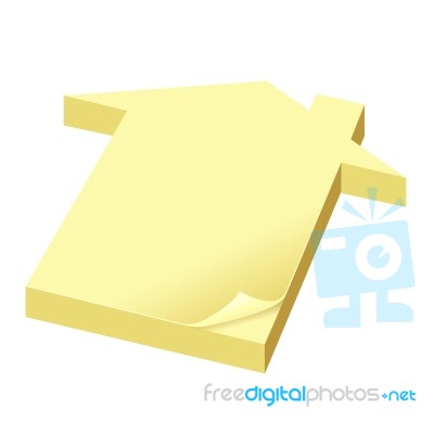 Home Note Pad Stock Image