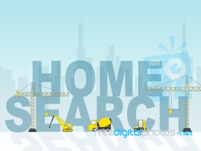 Home Search Shows Searching For House 3d Illustration Stock Image