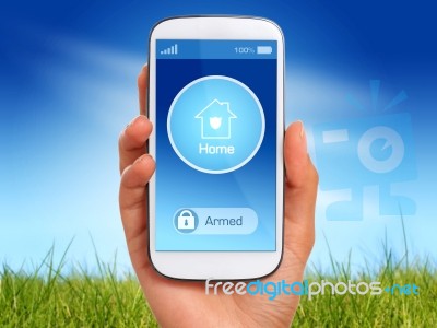 Home Security Stock Photo