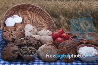 Homemade Bread Stock Photo