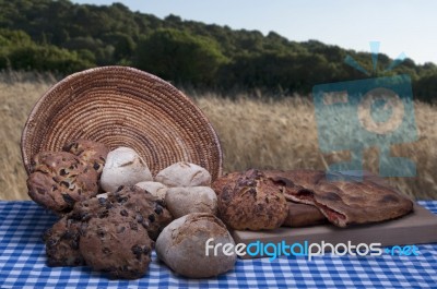 Homemade Bread Stock Photo