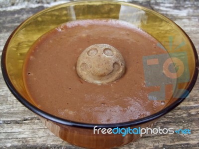 Homemade Chocolate Cream Stock Photo