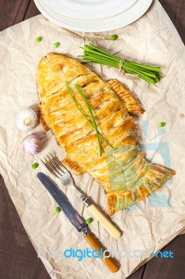 Homemade Fish Pie Stock Photo