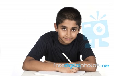 Homework Stock Photo