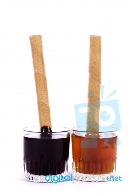 Honey And Chocolate Stock Photo