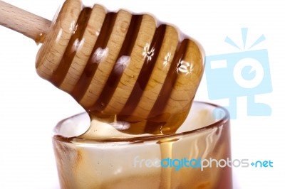 Honey Dipper Stock Photo