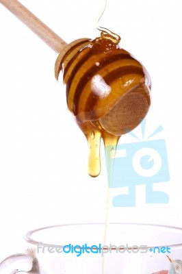 Honey Dipper Stock Photo