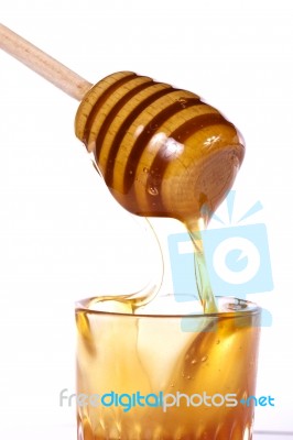 Honey Dipper Stock Photo