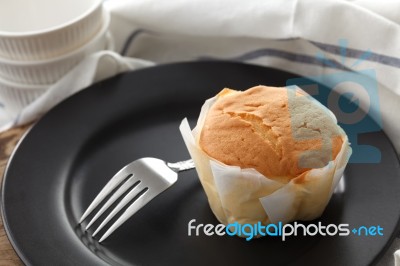 Honey Soft Cheese Cake Sweet Pastries Dessert Eating Yummy Bakery Rustic Still Life Closeup Stock Photo