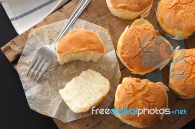 Honey Soft Cheese Cake Sweet Pastries Dessert Yummy Bakery Rustic Still Life Closeup Stock Photo