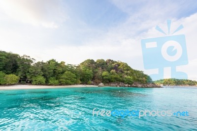 Honeymoon Bay And Beach In Similan Island, Thailand Stock Photo