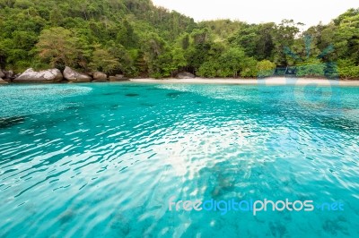 Honeymoon Bay And Beach In Similan Island, Thailand Stock Photo