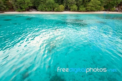 Honeymoon Bay And Beach In Similan Island, Thailand Stock Photo