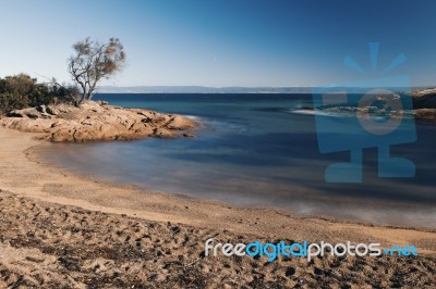 Honeymoon Bay In Freycinet National Park Stock Photo