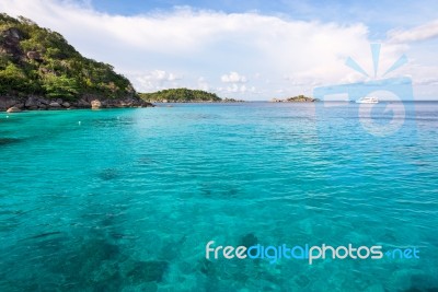 Honeymoon Bay In Mu Koh Similan, Thailand Stock Photo