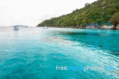 Honeymoon Bay In Mu Koh Similan, Thailand Stock Photo