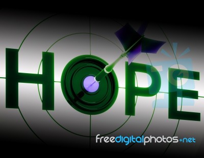 Hope Shows Sign Of Prayer And Faith Stock Image