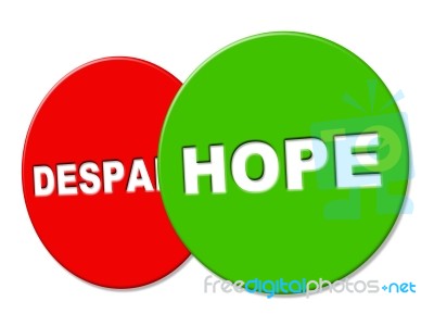 Hope Sign Represents Wants Display And Wishful Stock Image