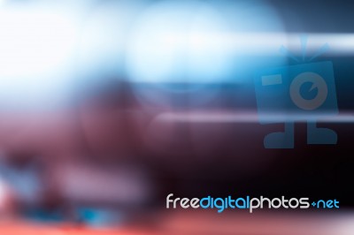 Horizontal Futuristic Glowing Bokeh Background Stock Photo