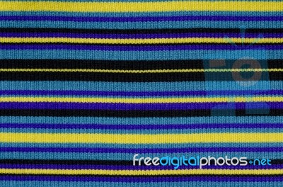 Horizontal Line Knitting Wool Stock Photo