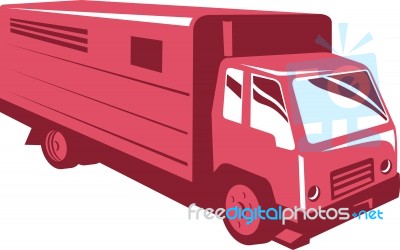 Horse Truck Trailer Retro Stock Image