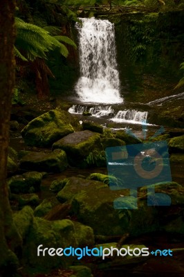 Horseshoe Falls In Mount Field National Park Stock Photo