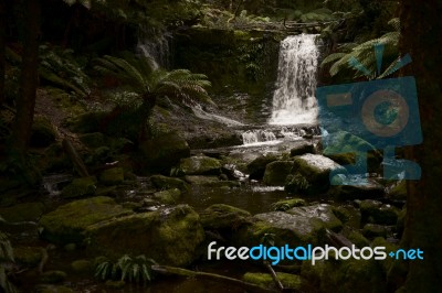 Horseshoe Falls In Mount Field National Park Stock Photo