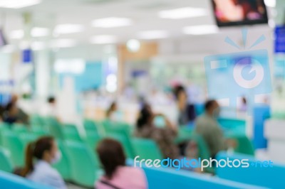 Hospital Interior Blur Background 2 Stock Photo