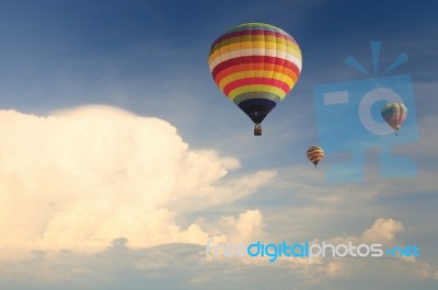 Hot Air Balloon Stock Photo