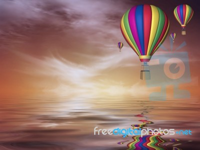 Hot Air Balloon Stock Image