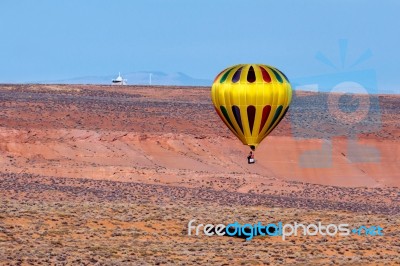 Hot Air Ballooning Stock Photo