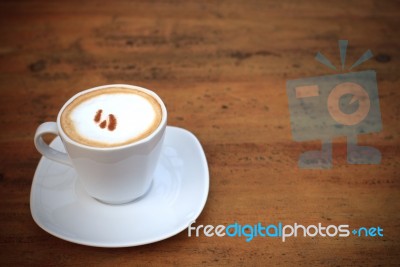 Hot Cappuccino Coffee Stock Photo