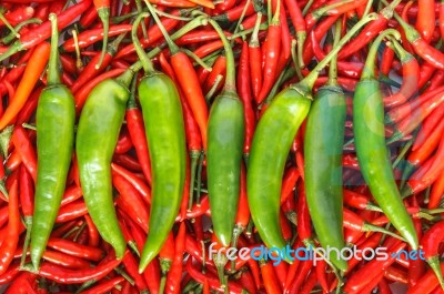 Hot Chili Peppers Stock Photo