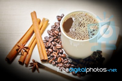 Hot Coffee Stock Photo