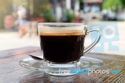 Hot Coffee Cup Stock Photo