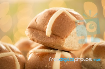 Hot Cross Buns Stock Photo