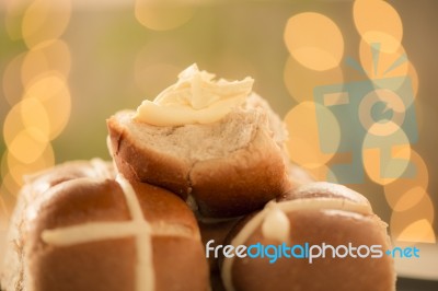 Hot Cross Buns Stock Photo