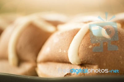 Hot Cross Buns Stock Photo