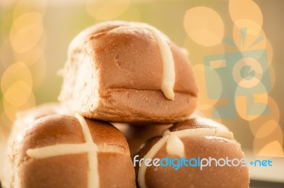 Hot Cross Buns Stock Photo